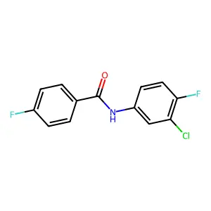 N-(3-chloro-4-fluorophenyl)-4-fluorobenzamide structure