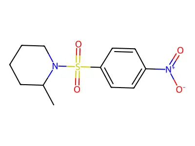 2-Methyl-1-(4-nitrophenylsulfonyl)piperidine structure
