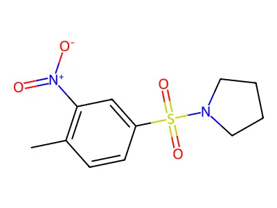 1-(4-Methyl-3-nitro-benzenesulfonyl)-pyrrolidine structure