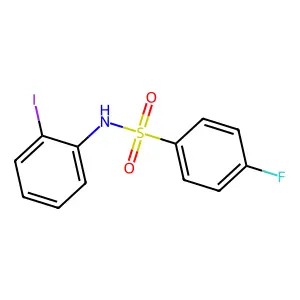 4-fluoro-N-(2-iodophenyl)benzenesulfonamide structure