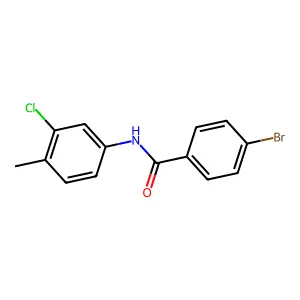 4-溴-N-(3-氯-4-甲基苯基)苯甲酰胺 structure