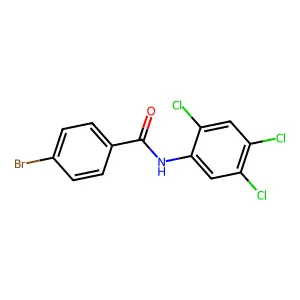 4-bromo-N-(2,4,5-trichlorophenyl)benzamide structure
