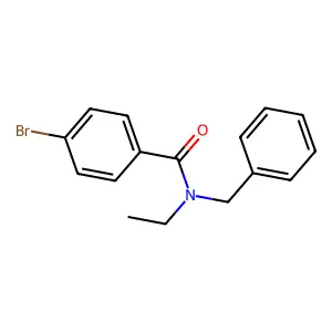N-benzyl-4-bromo-N-ethylbenzamide structure
