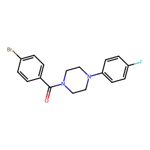 (4-Bromophenyl)(4-(4-fluorophenyl)piperazin-1-yl)methanone structure