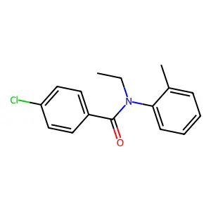 4-氯-N-乙基-N-(2-甲基苯基)苯甲酰胺 structure