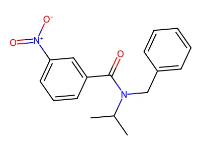 N-benzyl-3-nitro-N-propan-2-ylbenzamide structure