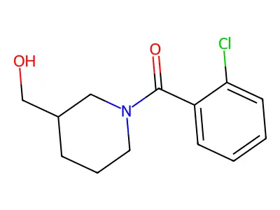 [1-(2-Chlorobenzoyl)piperidin-3-yl]methanol structure