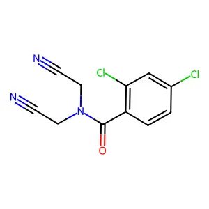 2,4-dichloro-N,N-bis(cyanomethyl)benzamide structure