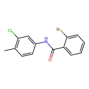 2-bromo-N-(3-chloro-4-methylphenyl)benzamide structure