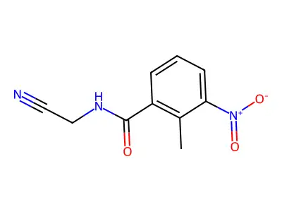 N-(cyanomethyl)-2-methyl-3-nitrobenzamide structure
