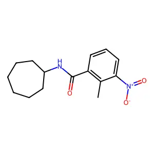 N-环庚基-2-甲基-3-硝基苯甲酰胺 structure