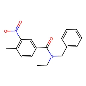 N-苄基-N-乙基-4-甲基-3-硝基苯甲酰胺 structure
