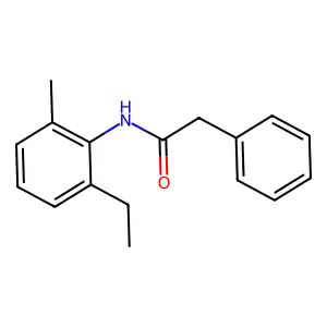 N-(2-Ethyl-6-methylphenyl)benzeneacetamide structure