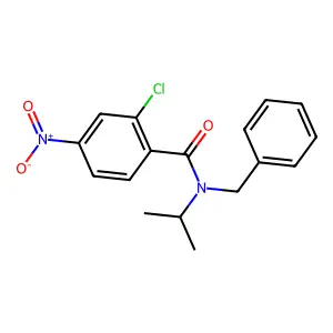 N-Benzyl-2-chloro-N-isopropyl-4-nitrobenzamide structure
