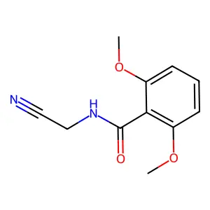 N-(cyanomethyl)-2,6-dimethoxybenzamide structure