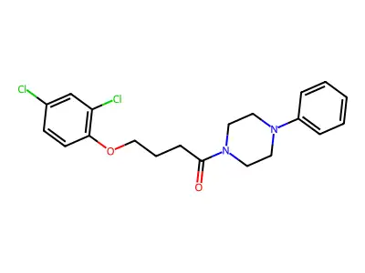 4-(2,4-Dichlorophenoxy)-1-(4-phenylpiperazin-1-yl)butan-1-one structure