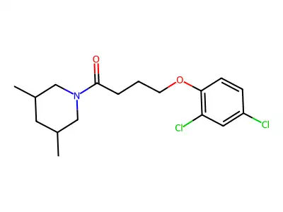 4-(2,4-Dichlorophenoxy)-1-(3,5-dimethylpiperidin-1-yl)butan-1-one structure
