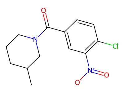 (4-Chloro-3-nitrophenyl)(3-methylpiperidin-1-yl)methanone structure