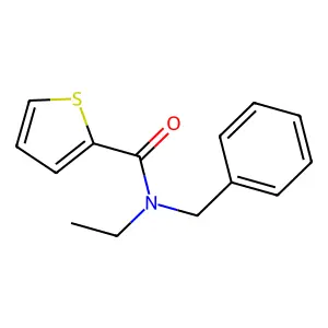 N-benzyl-N-ethylthiophene-2-carboxamide structure