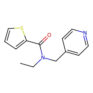 N-ethyl-N-(pyridin-4-ylmethyl)thiophene-2-carboxamide structure