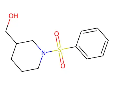 [1-(Benzenesulfonyl)piperidin-3-yl]methanol structure