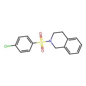 2-(4-chlorophenyl)sulfonyl-3,4-dihydro-1H-isoquinoline structure