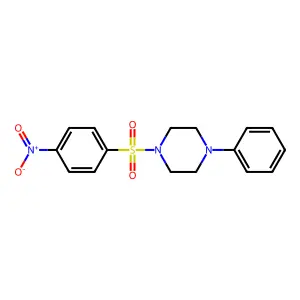 1-(4-Nitrophenyl)sulfonyl-4-phenylpiperazine structure
