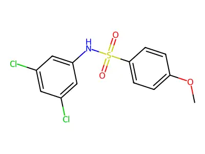 N-(3,5-dichlorophenyl)-4-methoxybenzenesulfonamide structure