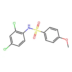N-(2,4-dichlorophenyl)-4-methoxybenzenesulfonamide structure