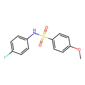 N-(4-fluorophenyl)-4-methoxybenzenesulfonamide structure