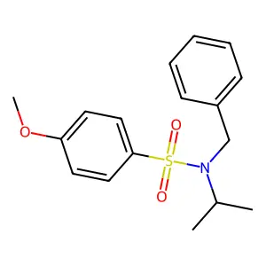 N-benzyl-4-methoxy-N-propan-2-ylbenzenesulfonamide structure