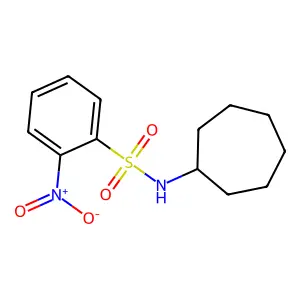 N-环庚基-2-硝基苯磺酰胺 structure