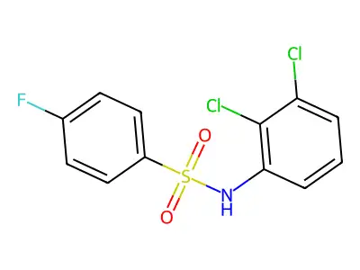 N-(2,3-dichlorophenyl)-4-fluorobenzenesulfonamide structure