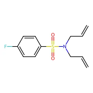 N,N-diallyl-4-fluorobenzenesulfonamide structure