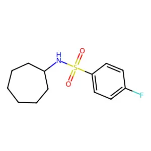 N-环庚基-4-氟苯磺酰胺 structure