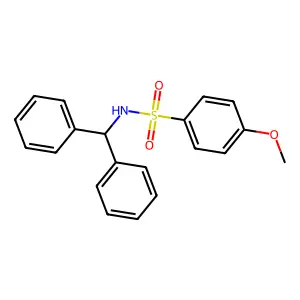N-二苯甲基-4-甲氧基苯磺酰胺 structure