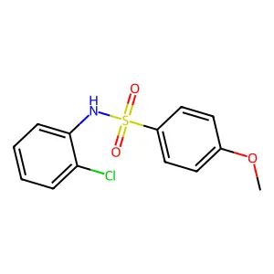 N-(2-chlorophenyl)-4-methoxybenzenesulfonamide structure