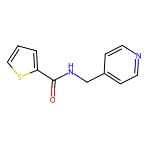 N-(4-吡啶基甲基)噻吩-2-甲酰胺 structure