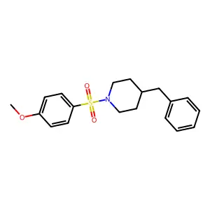 4-Benzyl-1-(4-methoxyphenyl)sulfonylpiperidine structure