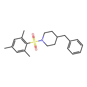 4-Benzyl-1-(mesitylsulfonyl)piperidine structure