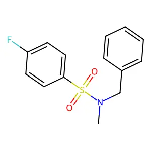 N-benzyl-4-fluoro-N-methylbenzenesulfonamide structure