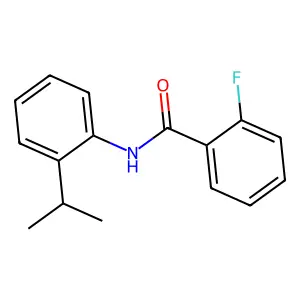 2-fluoro-N-(2-propan-2-ylphenyl)benzamide structure