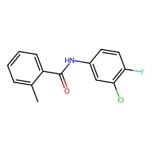 N-(3-氯-4-氟苯基)-2-甲基苯甲酰胺 structure