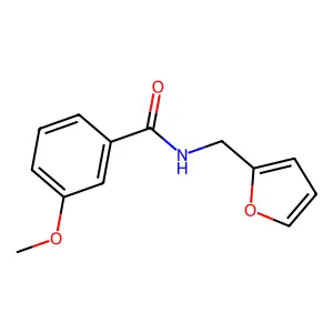 N-(呋喃-2-甲基)-3-甲氧基苯甲酰胺 structure