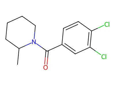 1-(3,4-Dichlorobenzoyl)-2-methylpiperidine structure