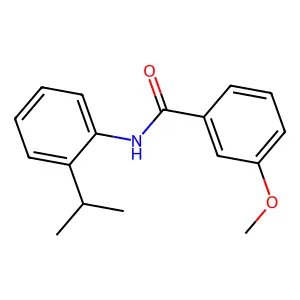 3-methoxy-N-(2-propan-2-ylphenyl)benzamide structure