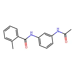 N-(3-acetamidophenyl)-2-methylbenzamide structure