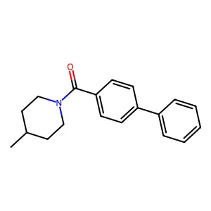 (4-Methylpiperidin-1-yl)-(4-phenylphenyl)methanone structure
