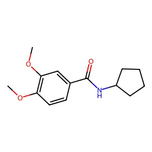 N-cyclopentyl-3,4-dimethoxybenzamide structure