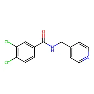 3,4-dichloro-N-(4-pyridinylmethyl)benzamide structure